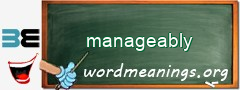 WordMeaning blackboard for manageably
